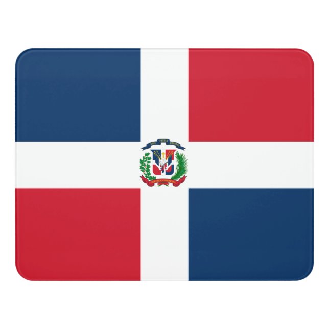 Dominican Republic flag Sign (Contemporary Front)
