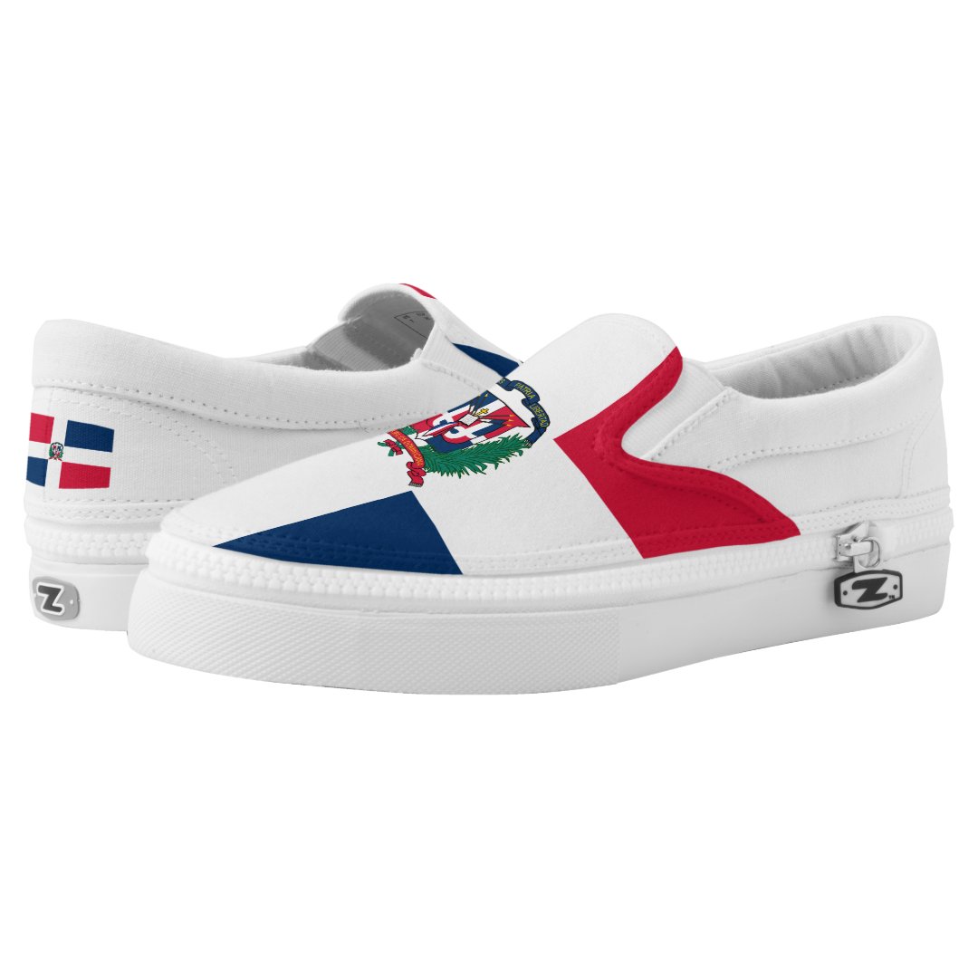 Dominican Republic Flag Slip On Sneakers Zazzle 1236