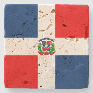 Dominican Republic Flag Stone Coaster