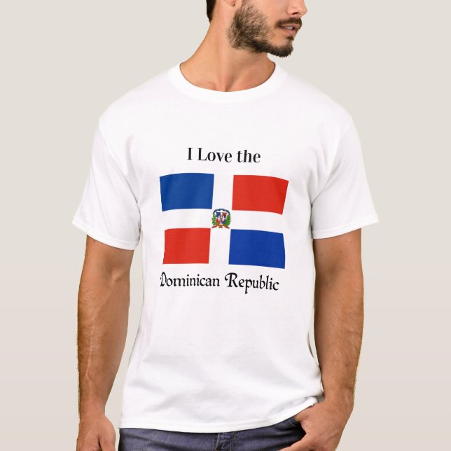 Dominican Republic flag T-Shirt (Front)