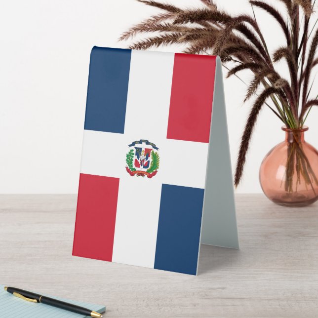 Dominican Republic flag Table Tent (In SItu (Table))