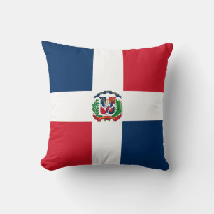 Dominican Republic Flag Throw Pillow
