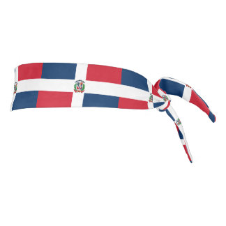 Dominican Republic Flag Tie Headband