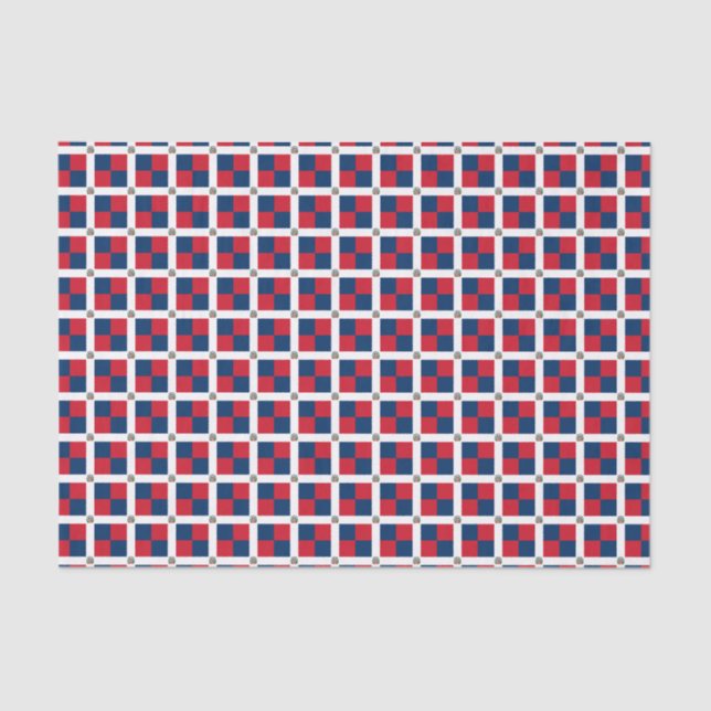 Dominican Republic Flag Tissue Paper (Front)