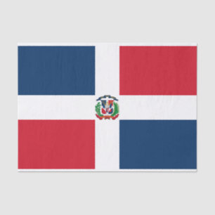 Dominican Republic Flag Tissue Paper
