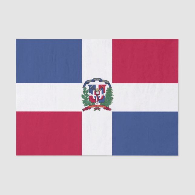 Dominican Republic Flag Tissue Paper (Front)