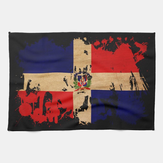 Dominican Republic Flag Towel (Horizontal)