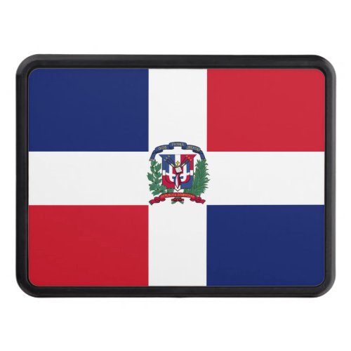Dominican Republic Flag Trailer Hitch Cover