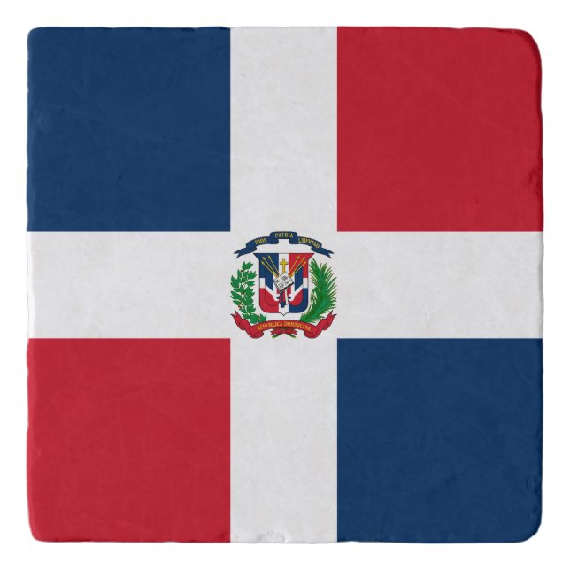 Dominican Republic Flag Trivet (Front)