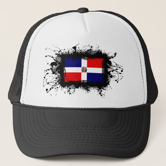 Dominican Republic Flag Trucker Hat (Front)
