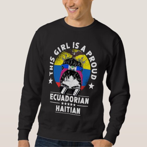 Dominican Republic Flag Venezuela Grown Women Girl Sweatshirt