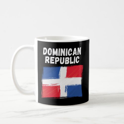 Dominican Republic Flag Vintage Grunge Dominican F Coffee Mug
