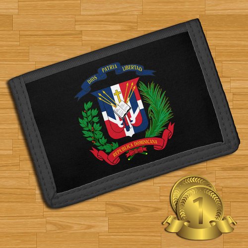 Dominican Republic flag wallet emblem fashion Trifold Wallet
