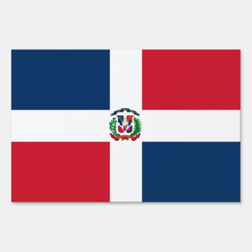 Dominican Republic flag Yard Sign
