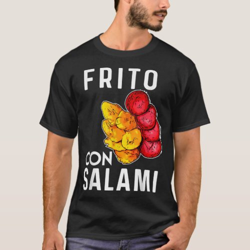 Dominican Republic Food Frito Con Salami Plantain  T_Shirt