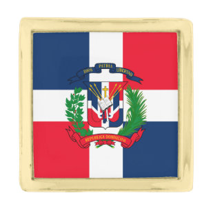 Dominican Republic Gold Finish Lapel Pin