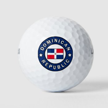 Dominican Republic Golf Balls by KellyMagovern at Zazzle