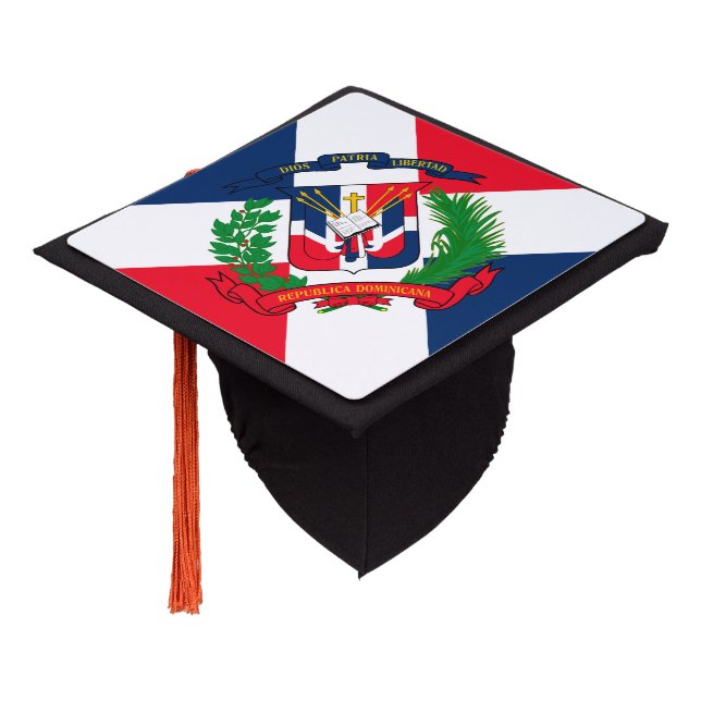 Dominican Republic Graduation Cap Topper (Angled)