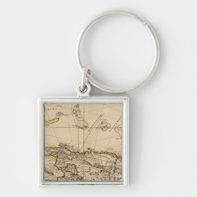 Dominican Republic, Haiti, West Indies Keychain (Front)