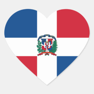 dominican republic heart sticker