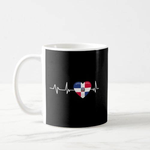 Dominican Republic Heartbeat Gift Dominican Republ Coffee Mug