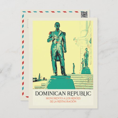 Dominican Republic Heroes of the Restoration Post Postcard