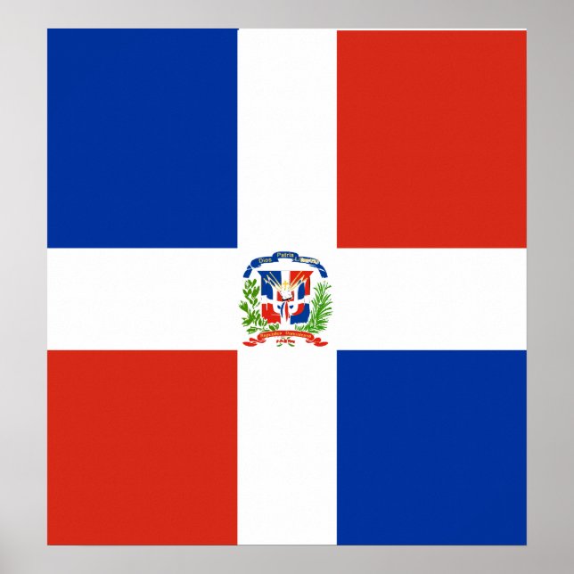 Dominican Republic High quality Flag Poster (Front)