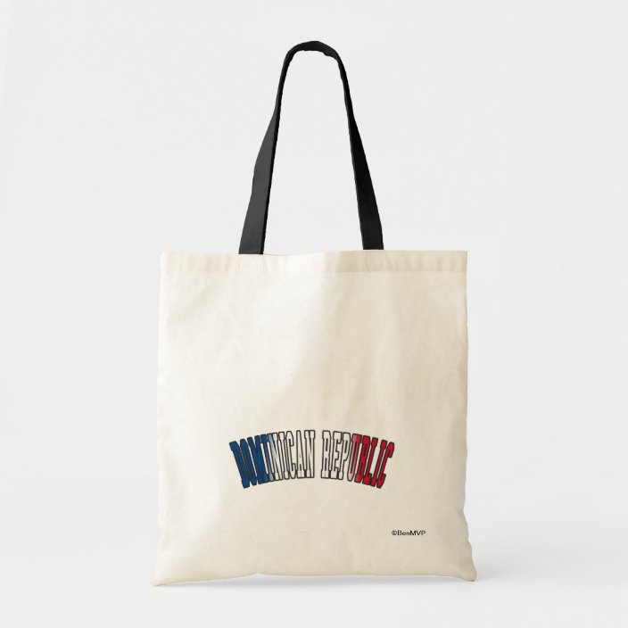 Dominican Republic in National Flag Colors Bag