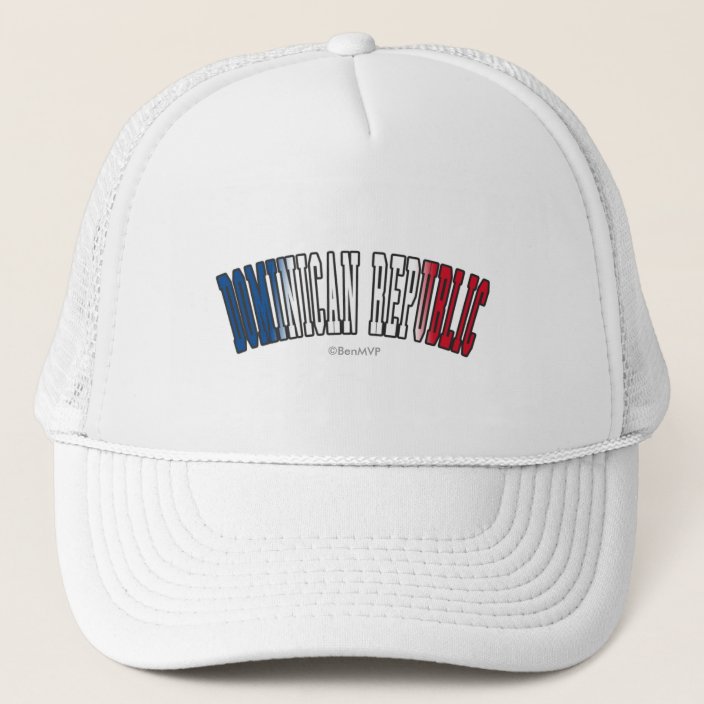 Dominican Republic in National Flag Colors Hat