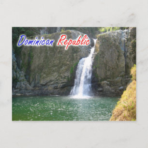 Dominican Republic Jimenoa Falls Postcard