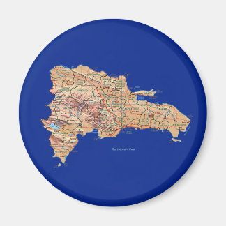 Dominican Republic Map Magnet