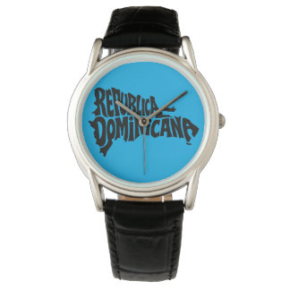 Dominican Republic Map Typography Watch