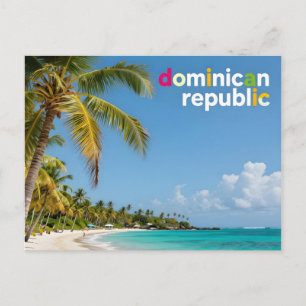 Dominican republic memory postcard