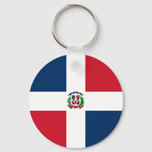 Dominican Republic National World Flag Keychain
