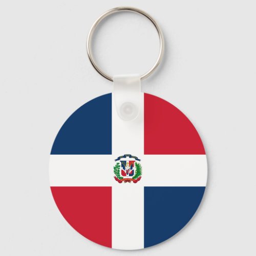 Dominican Republic National World Flag Keychain