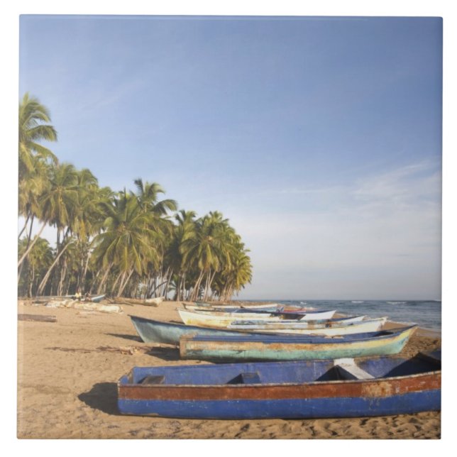 Dominican Republic, North Coast, Nagua, Playa Ceramic Tile (Front)