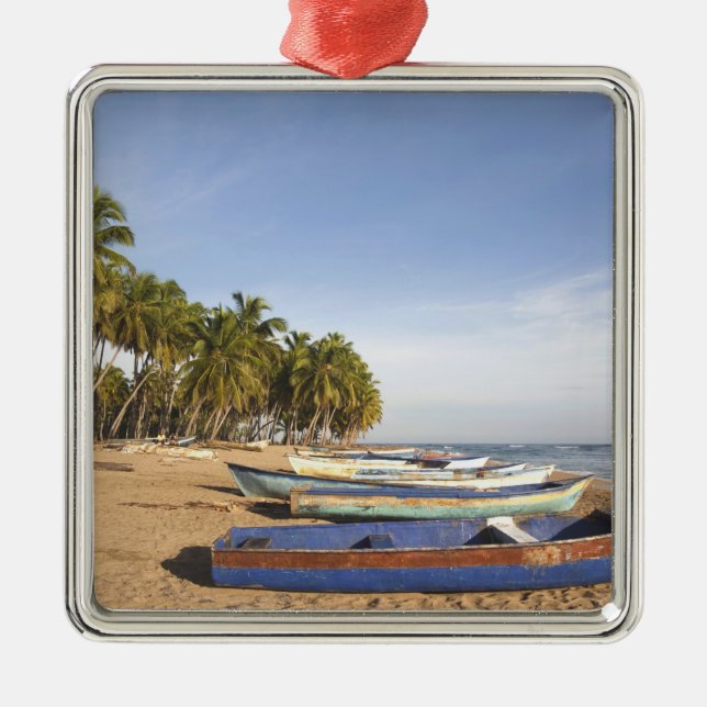 Dominican Republic, North Coast, Nagua, Playa Metal Ornament (Front)