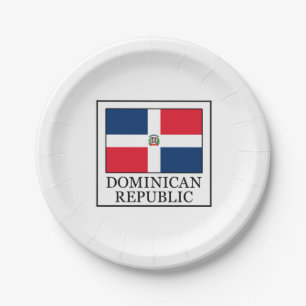 Dominican Republic Paper Plates