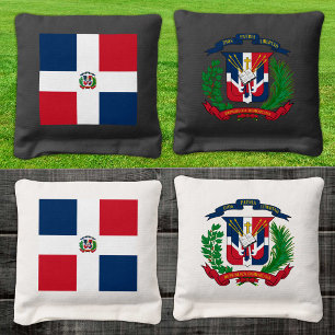 Dominican Republic patriotic bags, Dominican Flag Cornhole Bags