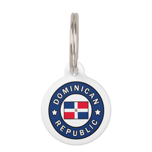 Dominican Republic Pet ID Tag (Front)