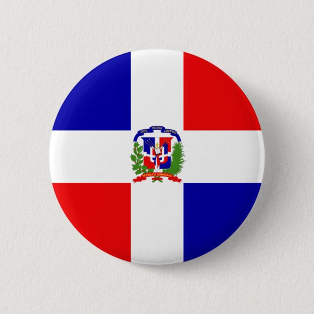 Dominican Republic Pinback Button (Front)