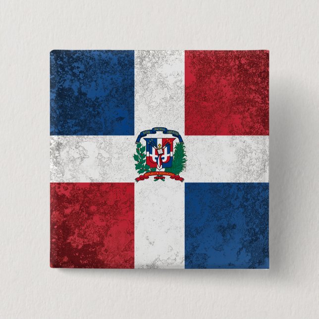 Dominican Republic Pinback Button (Front)