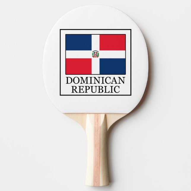 Dominican Republic Ping-Pong Paddle (Front)