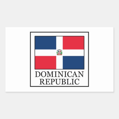 Dominican Republic Rectangular Sticker