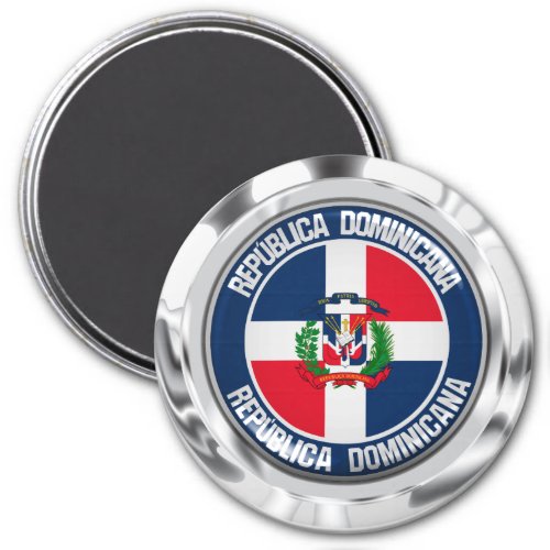 Dominican Republic Round Emblem Magnet