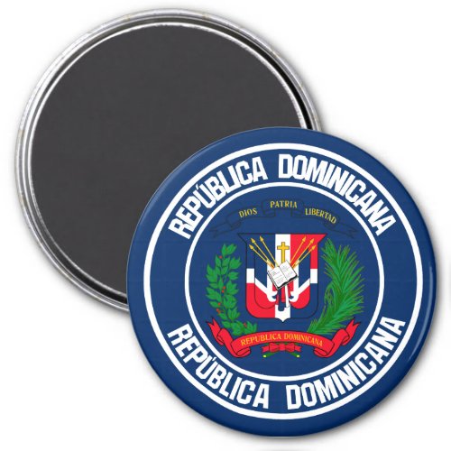 Dominican Republic Round Emblem Magnet