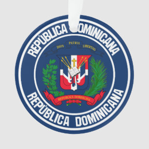 Dominican Republic Round Emblem Ornament
