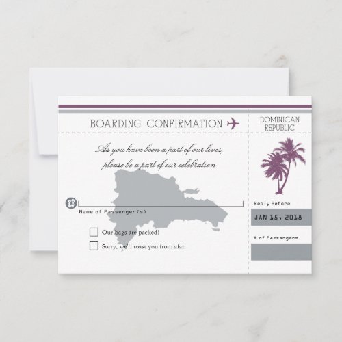 Dominican Republic RSVP Palm Tree