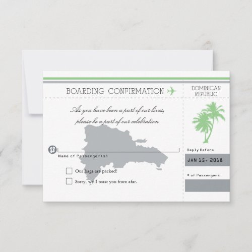 Dominican Republic RSVP Palm Tree