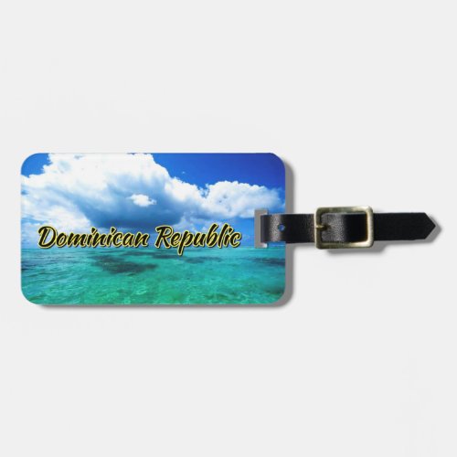 Dominican Republic sea sky Luggage Tag